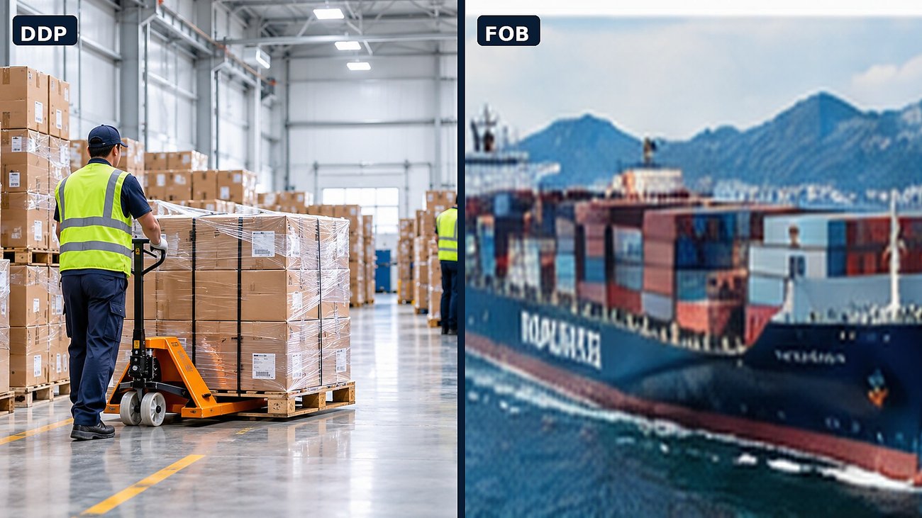 DDP vs DAP vs FOB vs EXW — option comparison